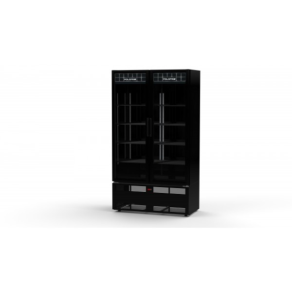 Expositor Cerveja Mondrian 2 Portas Preta - 2424 POLOFRIO