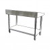 MESA INOX 201 DESMONTÁVEL ESCOVADA 1,80 MTS MD 180 - STEVAN METAL